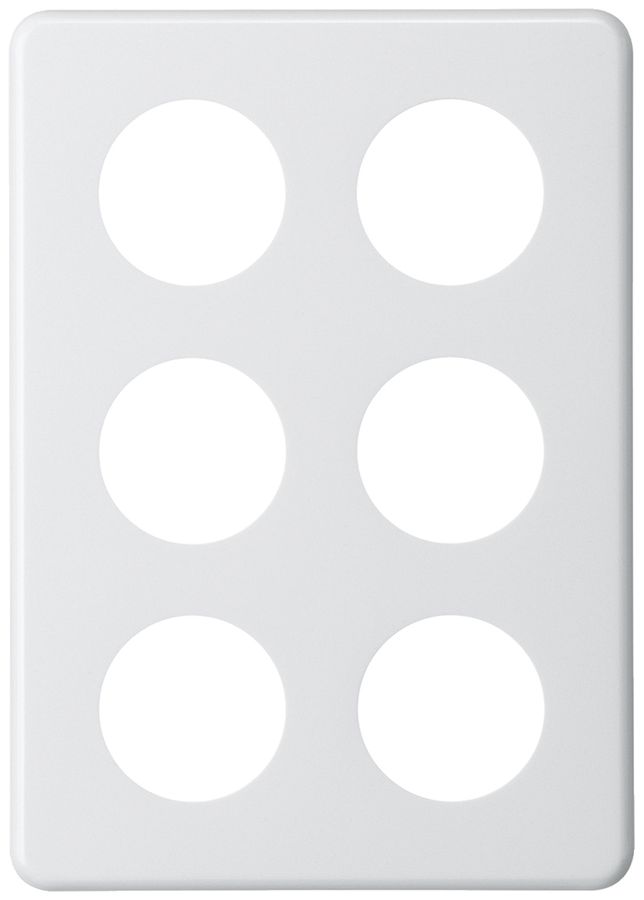 Abdeckplatte basico 3×2 6×43mm weiss