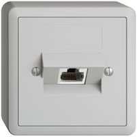 Presa AP 1×RJ45/s 4P ITplus EDIZIOdue grigio chiaro