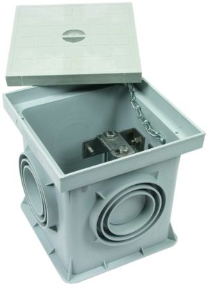 Regard de visite DEHN/elvatec en matière synthétique 197×197×204mm gris