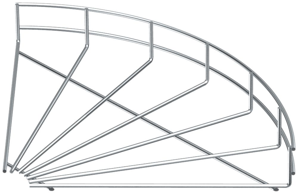 Bogen 90° Bettermann 100×55mm PE zu Gitterkanal