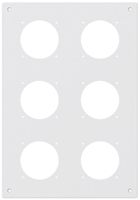 UP-Montageplatte robusto 3×2 Aluminium, weiss