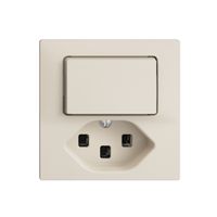 Combinaison 3/1L+T23 16A EDIZIOdue crema