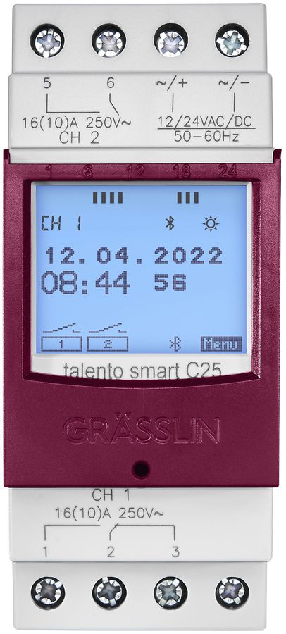 Timer digitale AMD talento smart C25, 2 canali 12/24VUC