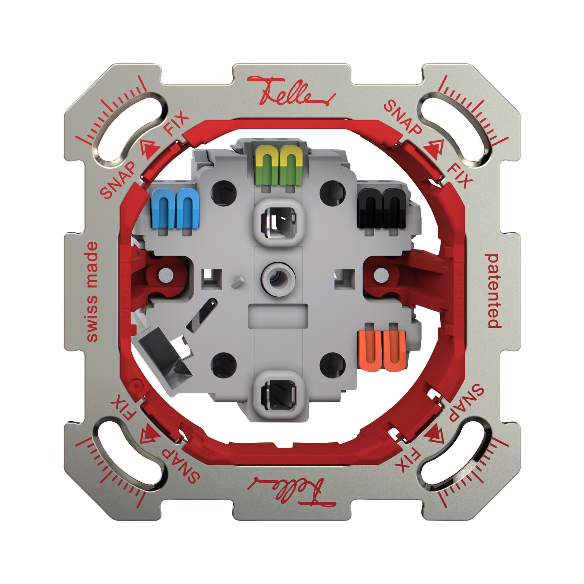 Prise ENC Feller SNAPFIX® 2×T13 1×S