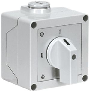 AP-Drehschalter K&N grau 25A 400V 0/4L