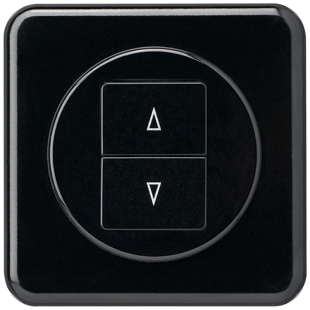 Interruttore per tapparella INC basico con 2 tasti di comando nero