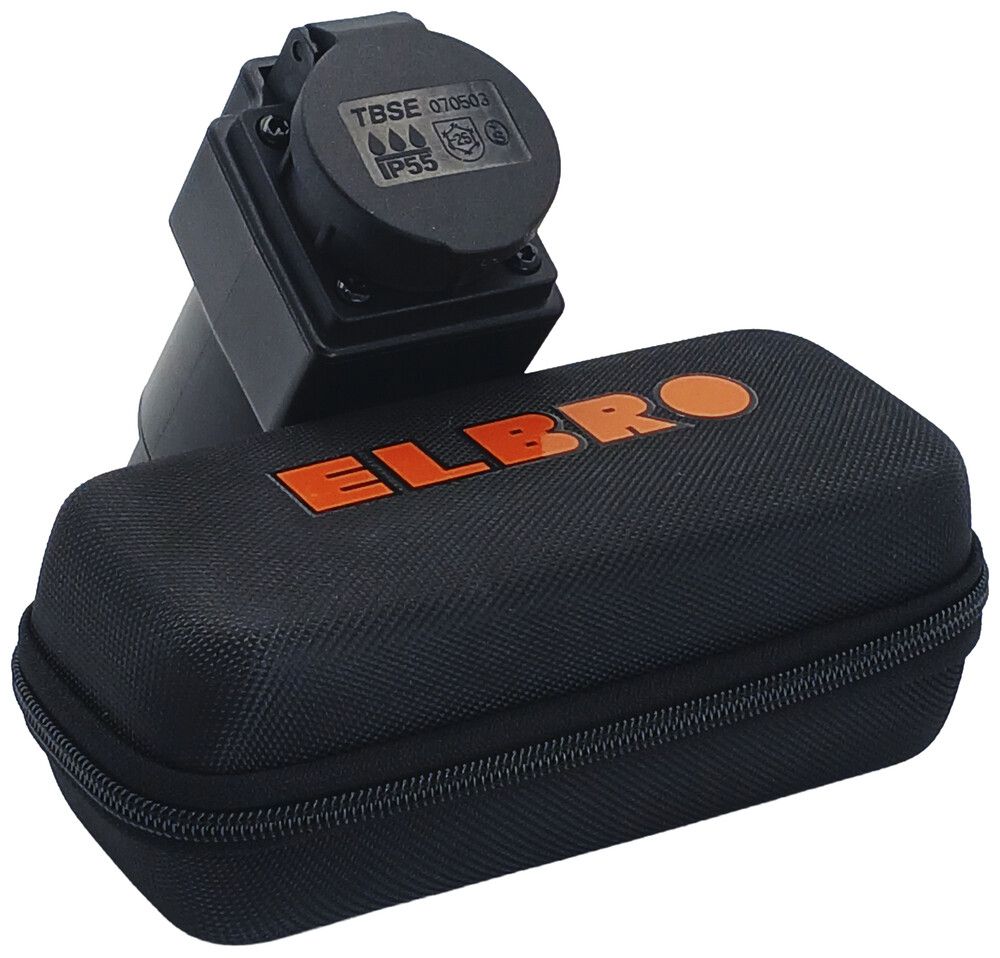 Spina d'adattazione ELBRO 250V 16A tipo 23 / tipo 2 nero
