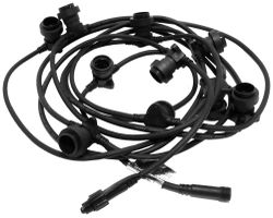 Guirlande M. Schönenberger 230V 10W 10×LED E27 blanc chaud 10m IP44 T13 IP55