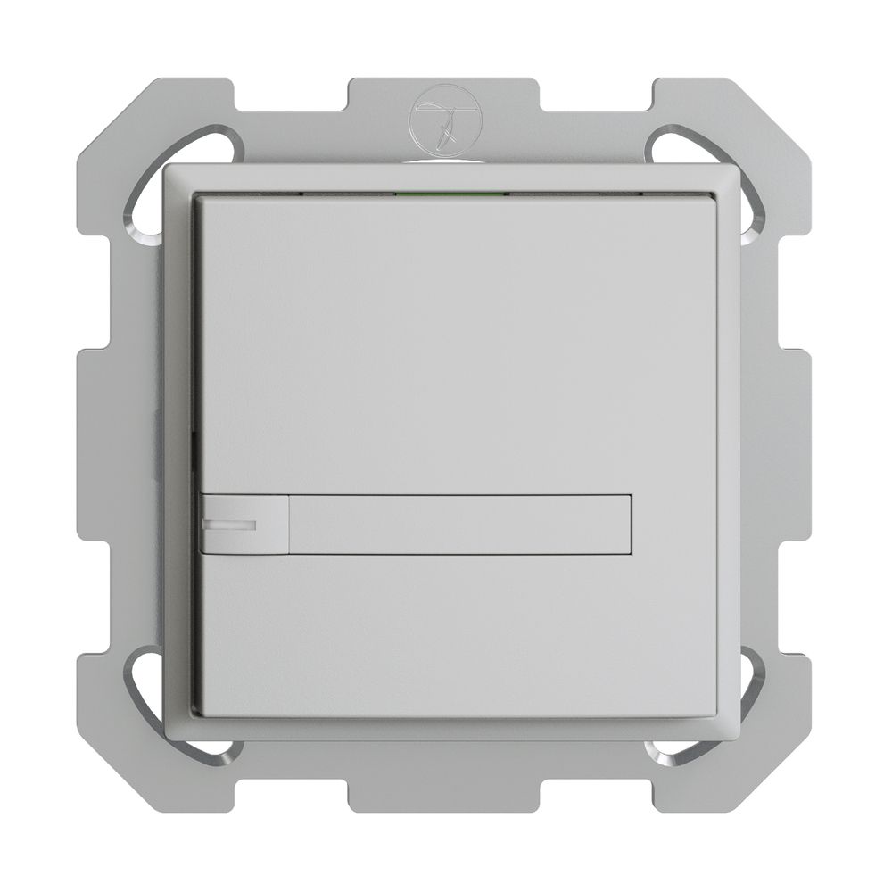 UP-KNX-Taster RGB EDUE, 250mW, m.RGB-LED, m.Papier., 1×Taste, 1×Tastenb., hgu