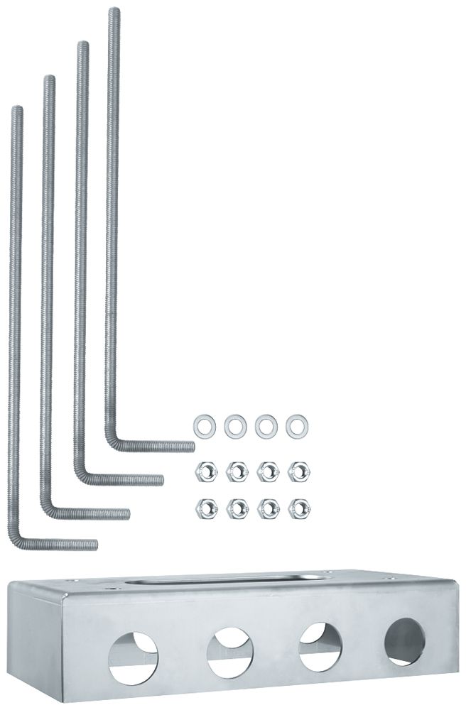Bodensockel Hager XEVA140 für Standladestationen 344×118mm