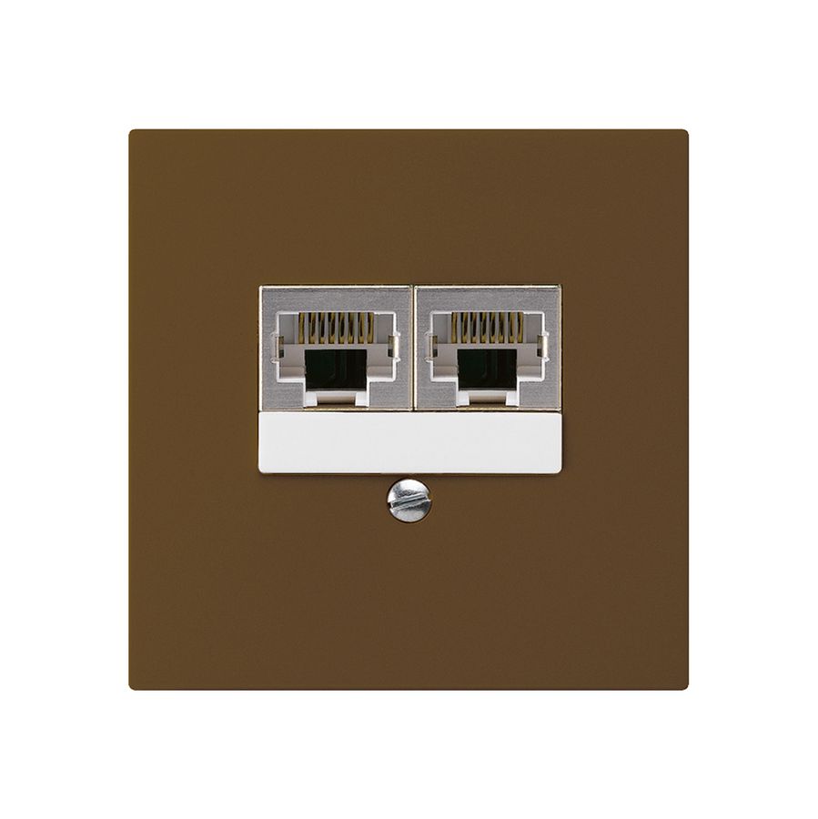 UP-Dose kallysto 2×RJ45s getrennt braun