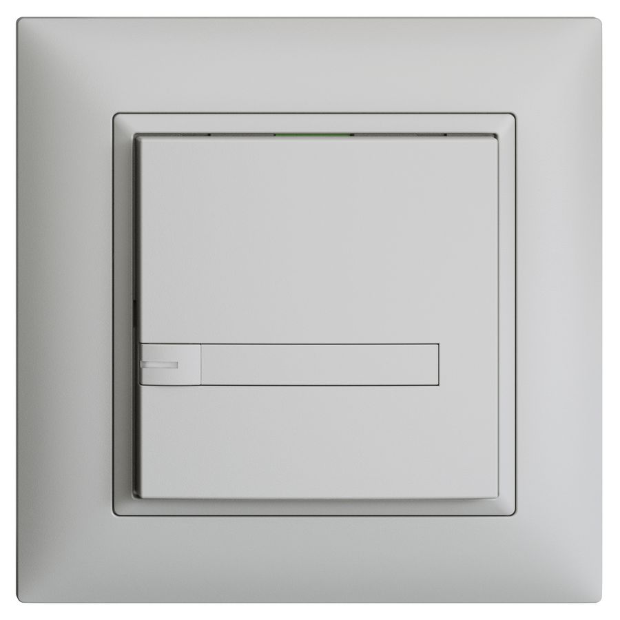 Poussoir KNX RGB ENC EDUE FMI, 250mW, a.LED RGB, papier, 1×pouss., 1×touche, grc