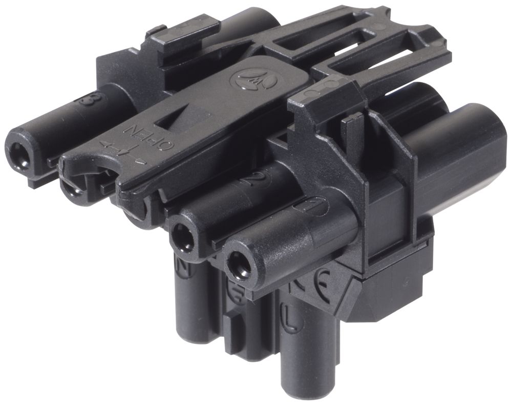 Bloc de distribution Wieland 5L GST18I5VK2A1TBGV 2 SW noir