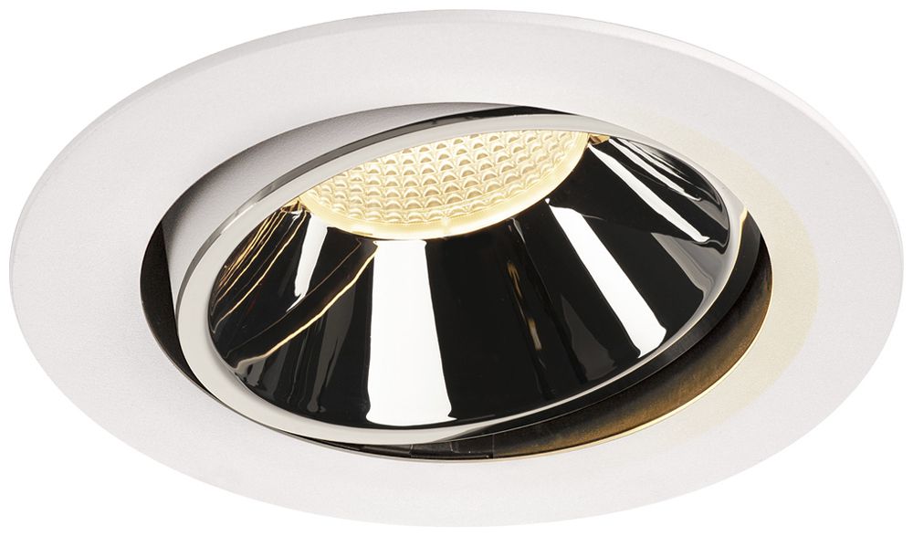 LED-Downlight SLV NUMINOS MOVE XL 37.4W 3500lm 3000K 20° DIM Ø190×118mm ws/Cr