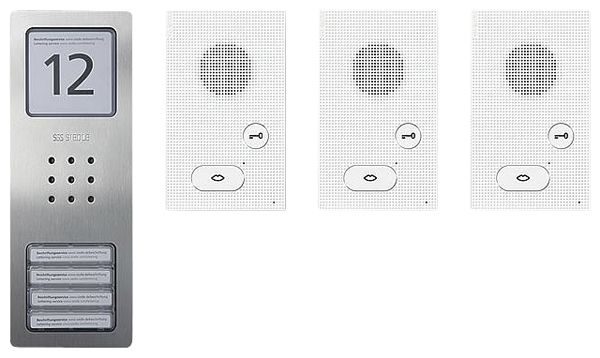 AP-Audio-Set Siedle, Bus-System Basic, 3 Ruftasten