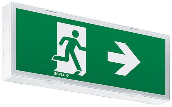 Lampada di emergenza ESYLUX SLX 24 LEDi Flat 24…230V, bianco