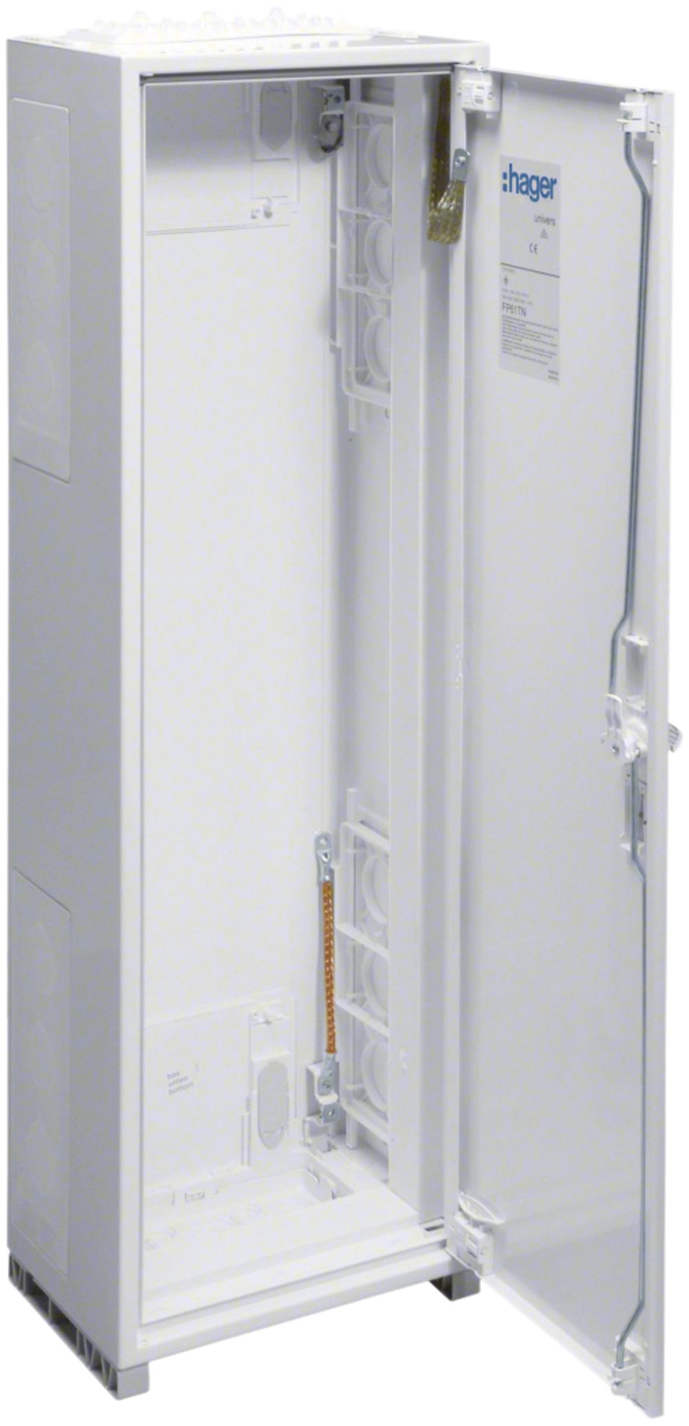 Armoire murale Hager univers avec porte CP II IP44 300×1700×205 blanc