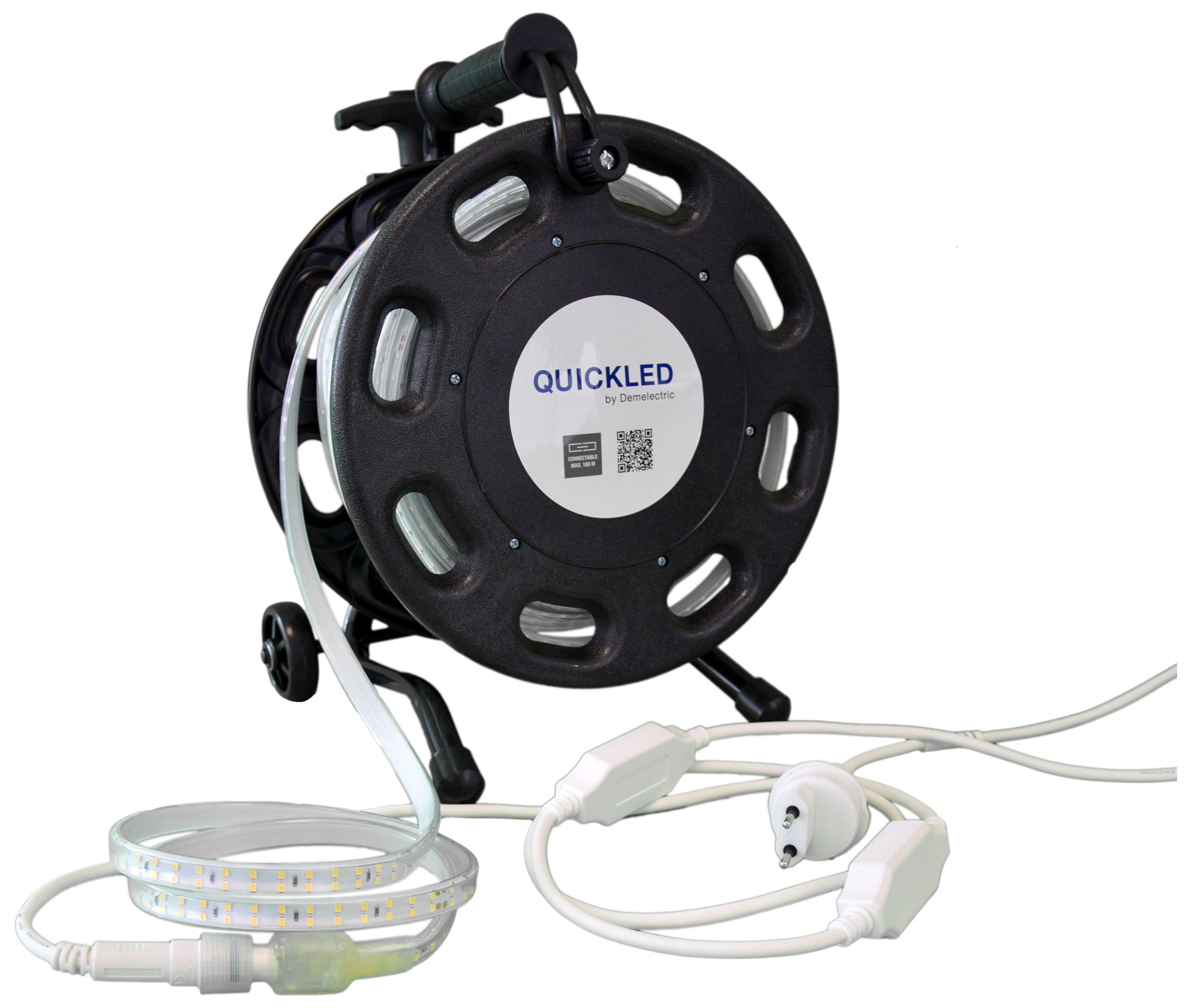 LED-Lichtband QUICKLED 180 IP65 240V 12W-1500lm/m 4000K 25m Abroller einseitig