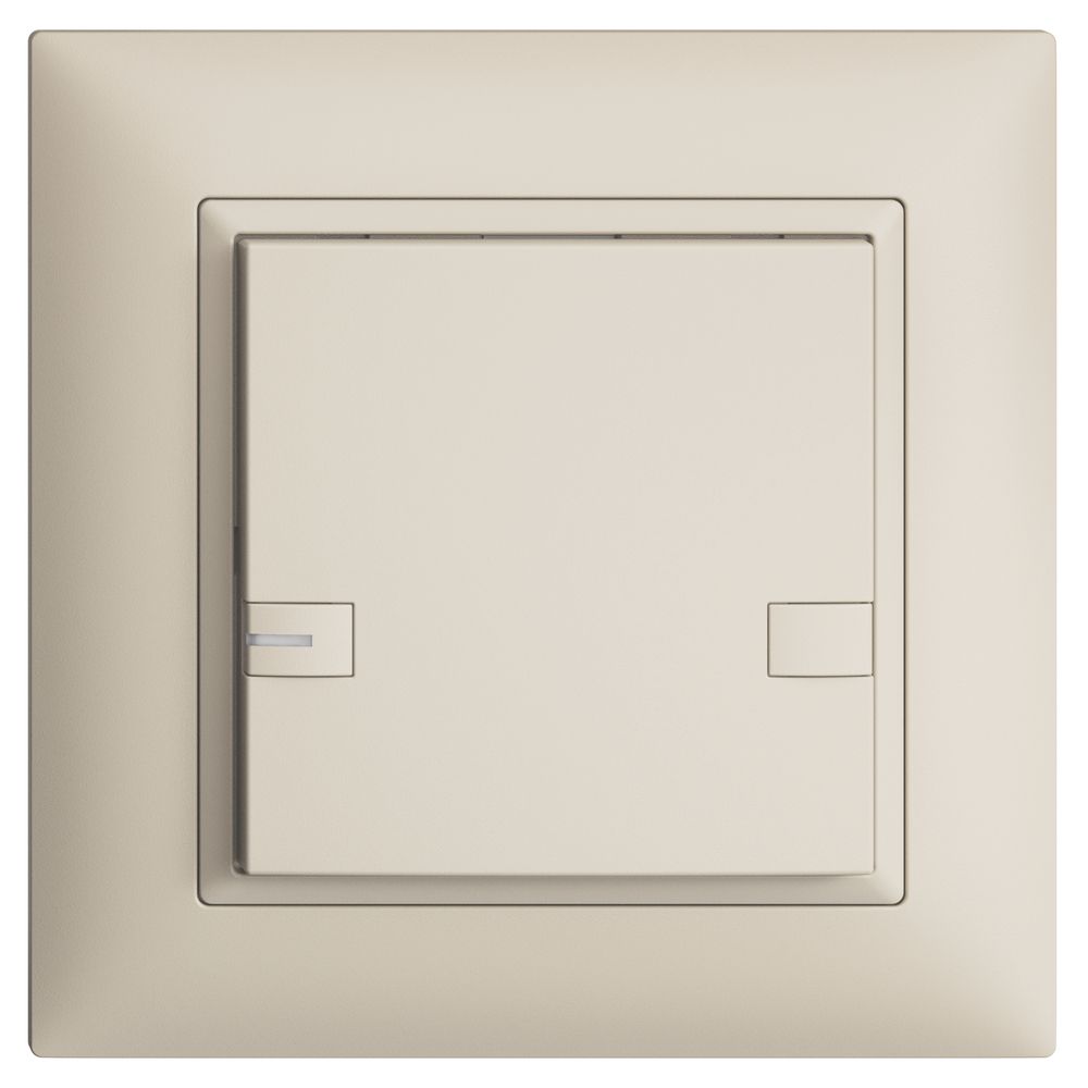 Poussoir KNX RGB ENC EDUE FMI, 250mW, LED RGB, 1×poussoir, comm.2×touches, crema