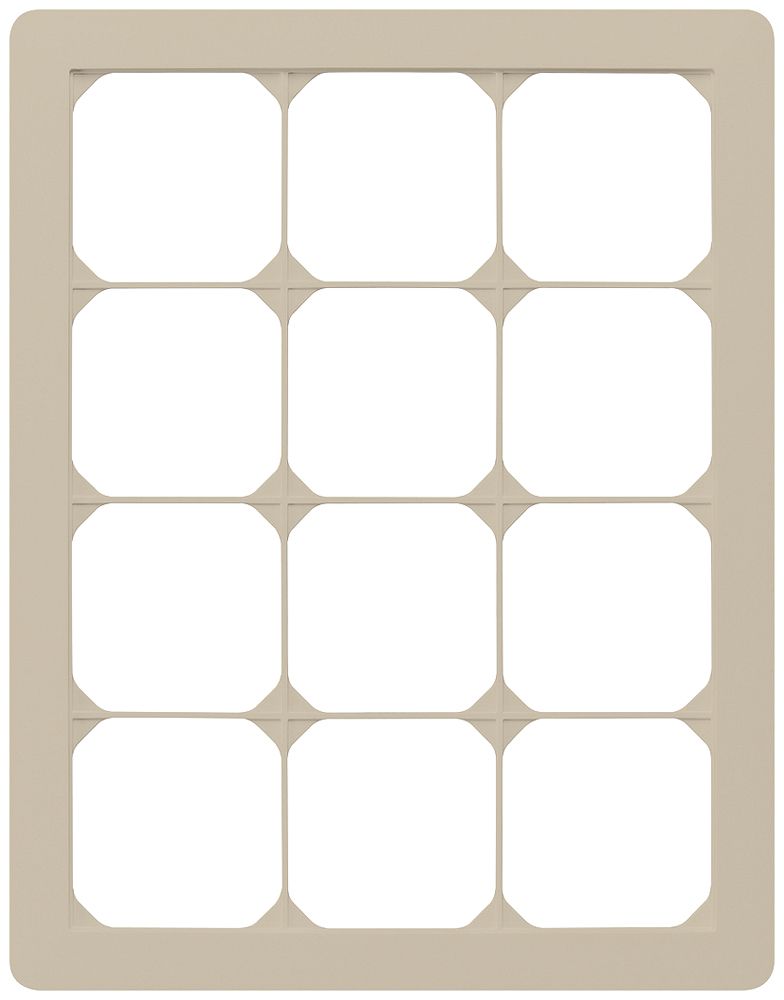 UP-Abdeckrahmen kallysto.trend 4×3 beige 274×214mm