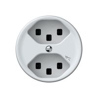 Steckdose origin 2×Typ 23 1×S 16A 230V 60×60mm weiss