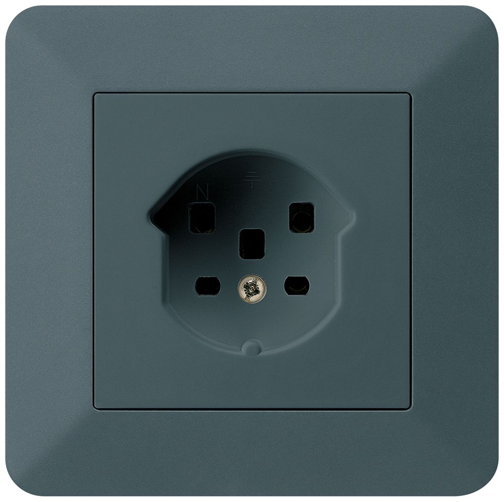 UP-Steckdose kallysto.trend T25 anthrazit Schraubklemme