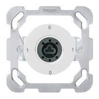 Einsatz zu UP-Schlüsselschalter 0/1L basico weiss ohne Zylinder