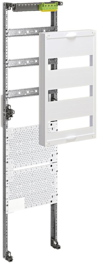 Travée Media Hager pour armoire distribution AP 7 rangées, 3 rangées modulaires