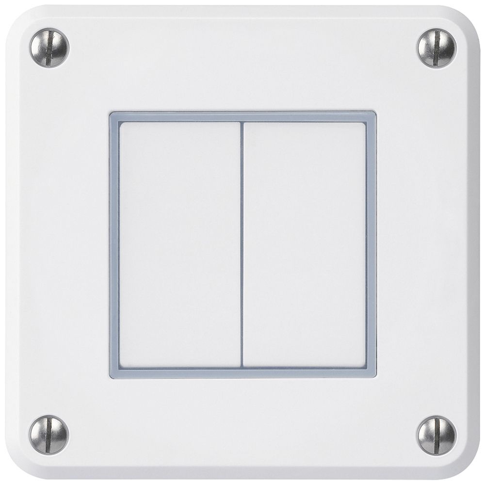 Interrupteur ENC robusto IP55 schema 3/contact à poussoir blanc pour combinaison