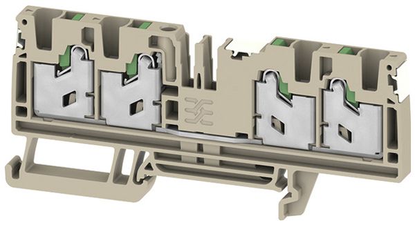 Borne de passage joignable WM S4C 0.75…4mm² 32A/1000V snap-in DIN35 be