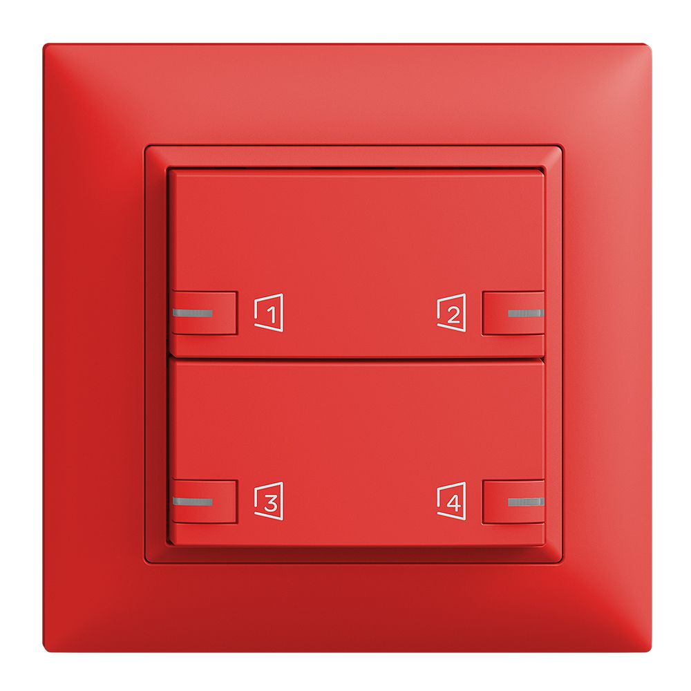 Kit de montage ENC Edue zeptrionAIR, WLAN, LED-RGB, 2×touche, 2×commande ber