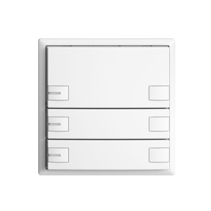 UP-Universaltaster 3×2T EDIZIOdue weiss mit LED