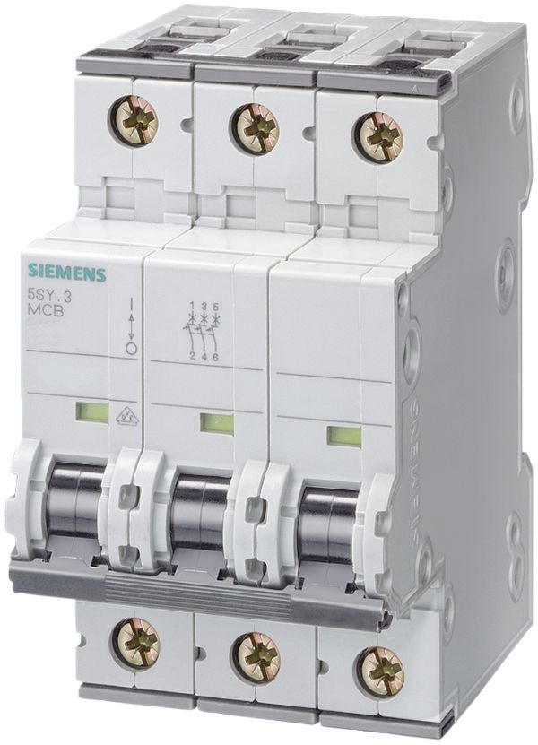 Leitungsschutzschalter Siemens SENTRON 5SY4 3L C-63A 10kA 3TE