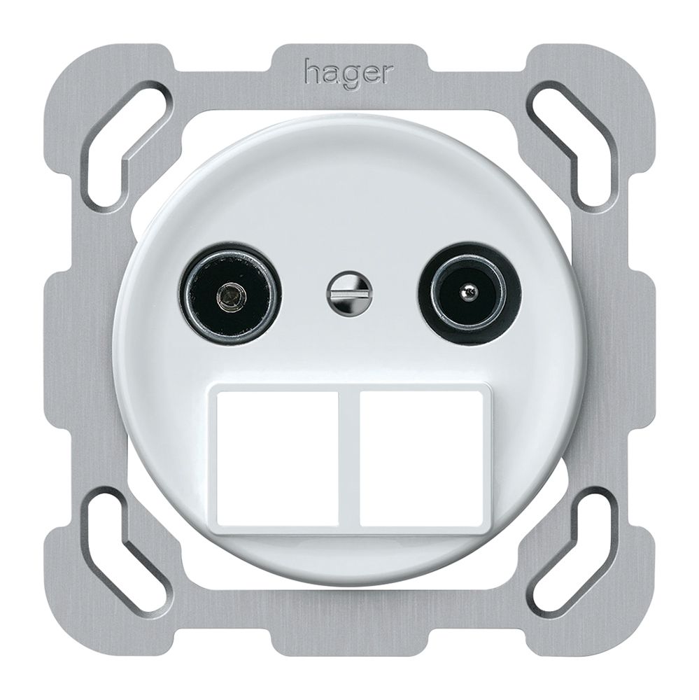 Prise multimédia ENC TV-R origin prise finale 10.5dB blanc