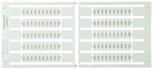 Etiquette de marquage 5×5mm 10×31…40, 5 cartes à 100