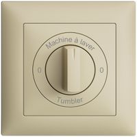 Kit front. Machine à laver-0-Tumbler EDIZIOdue 88×88mm vanille