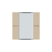 Frontset Hager kallysto 4×KNX systemlink/easylink beige