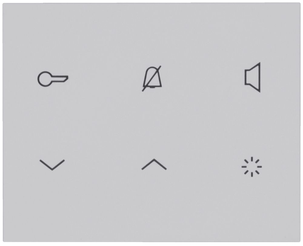 Poste audio intérieure AP Hager elcom.touch 2-fils, gris clair