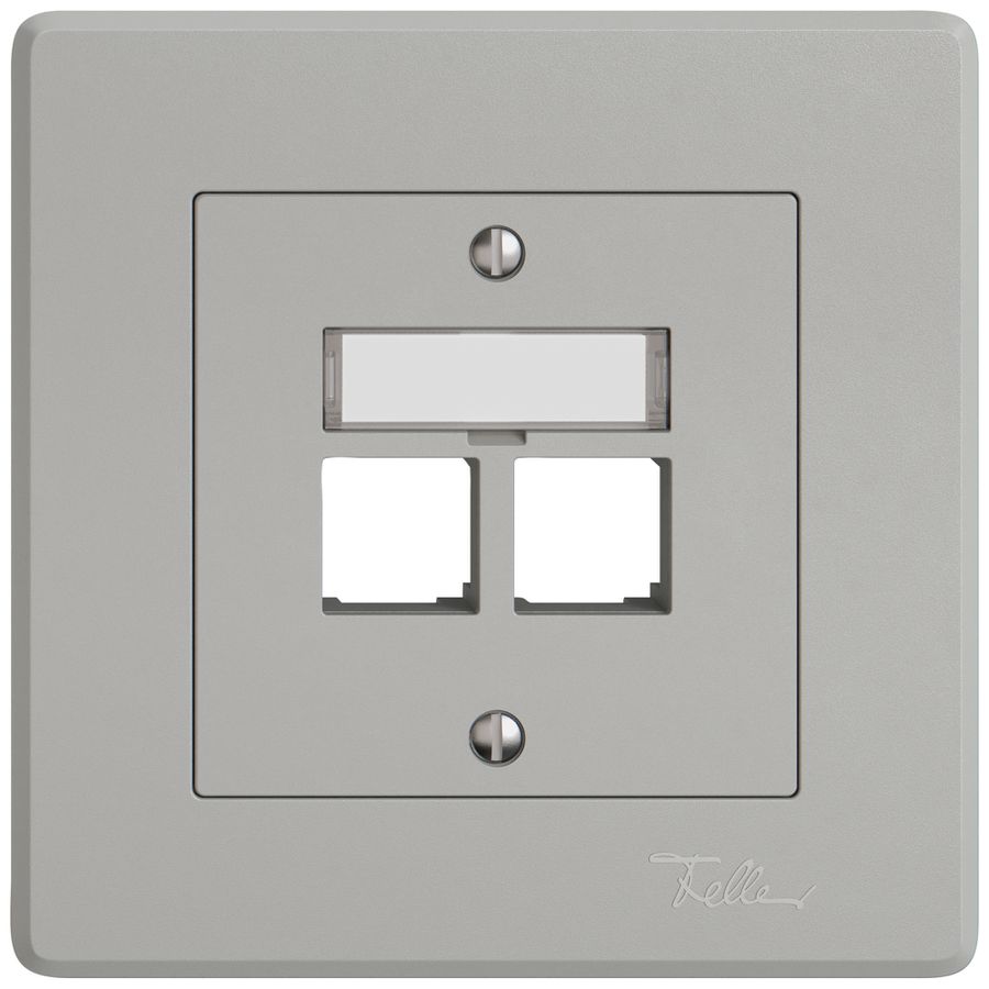 Kit de montage ENC EDIZIO.liv EASYNET S-One SNAPFIX® droit 2×RJ45 grc