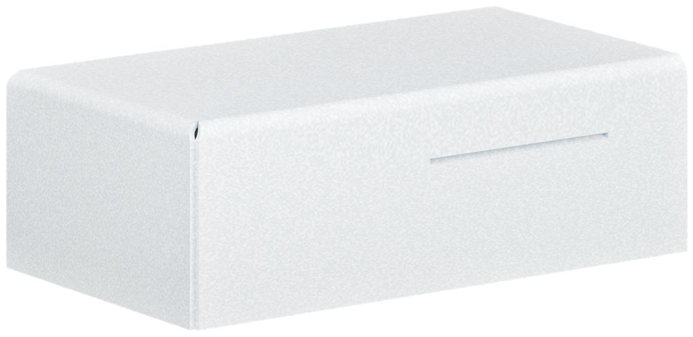 Piastra terminale tehalit per LFS 20×30 mm acciaio bianco traffico