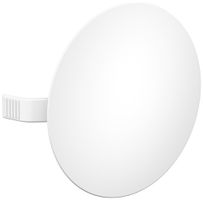 Feder-Steckdeckel Kaiser Ø72mm weiss, für Dosendurchmesser 60mm