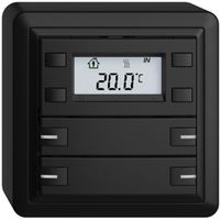 Poussoir RTH AP KNX 4× EDIZIOdue FX noir, avec LED RGB