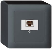 Scatola AP kallysto 1×RJ45u antracite