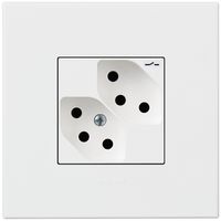 Presa INC ATO 2×T13 1×S bianco grd.I