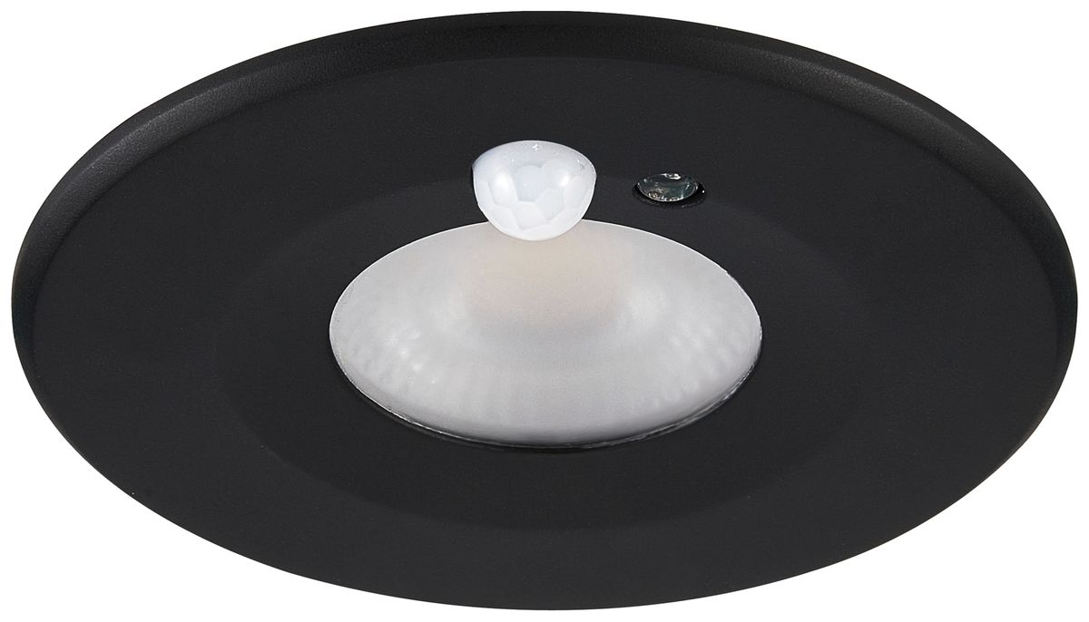 EB-LED-Spot Sylvania START PIR 1×10W 1050lm 827/830/840 IP65 50° Ø86mm schwarz