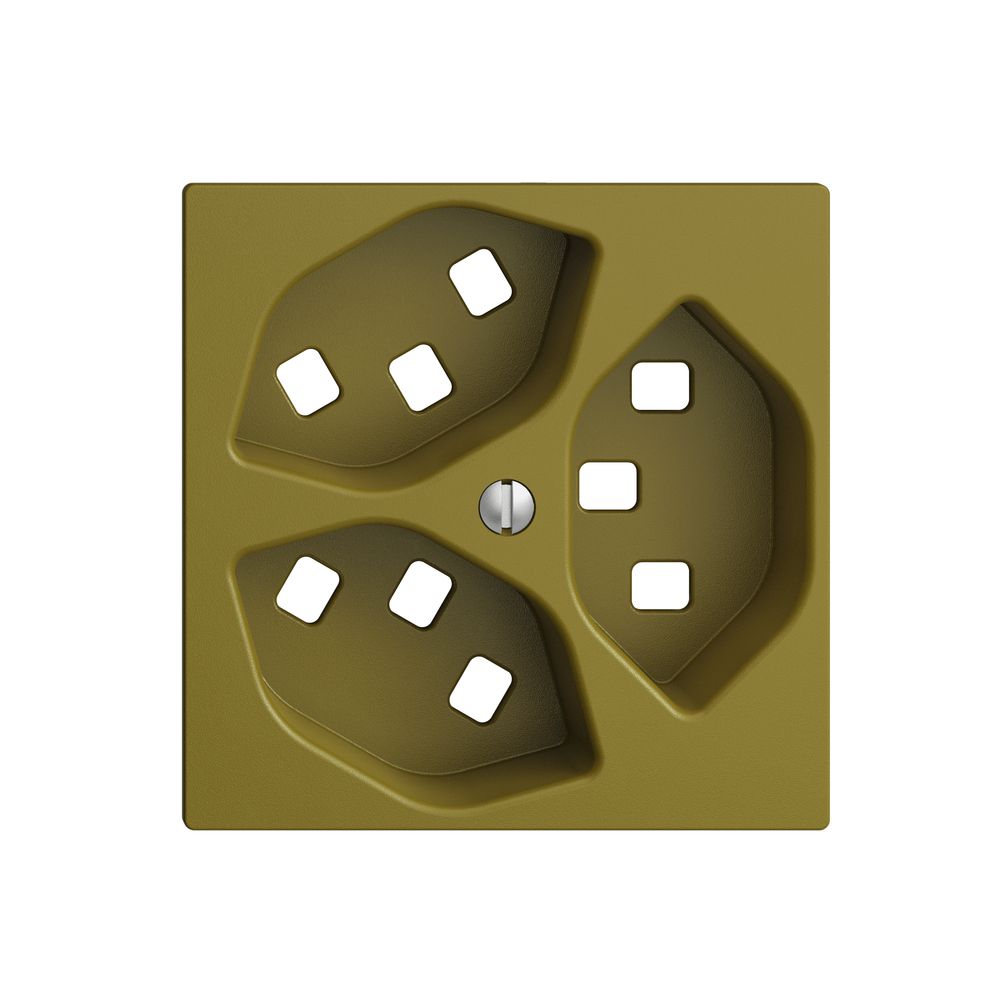 Frontset EDIZIOdue olive 60×60mm 3×T23