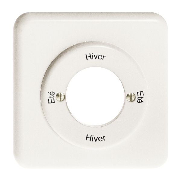 Kit front. Eté-Hiver-Eté-Hiver pour interrupteur rot. à clé blanc