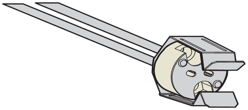 Fassung Keramik GU5,3 RD