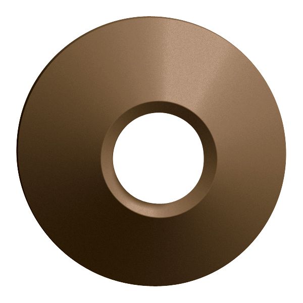 Capot frontal rond EDIZIOdue coffee pour détecteur de mouv.PIRI 360°