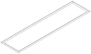 LED-Panelleuchte Siteco Apollon 21W 2400lm 840 IP20/IP50 DALI 1245×179mm weiss